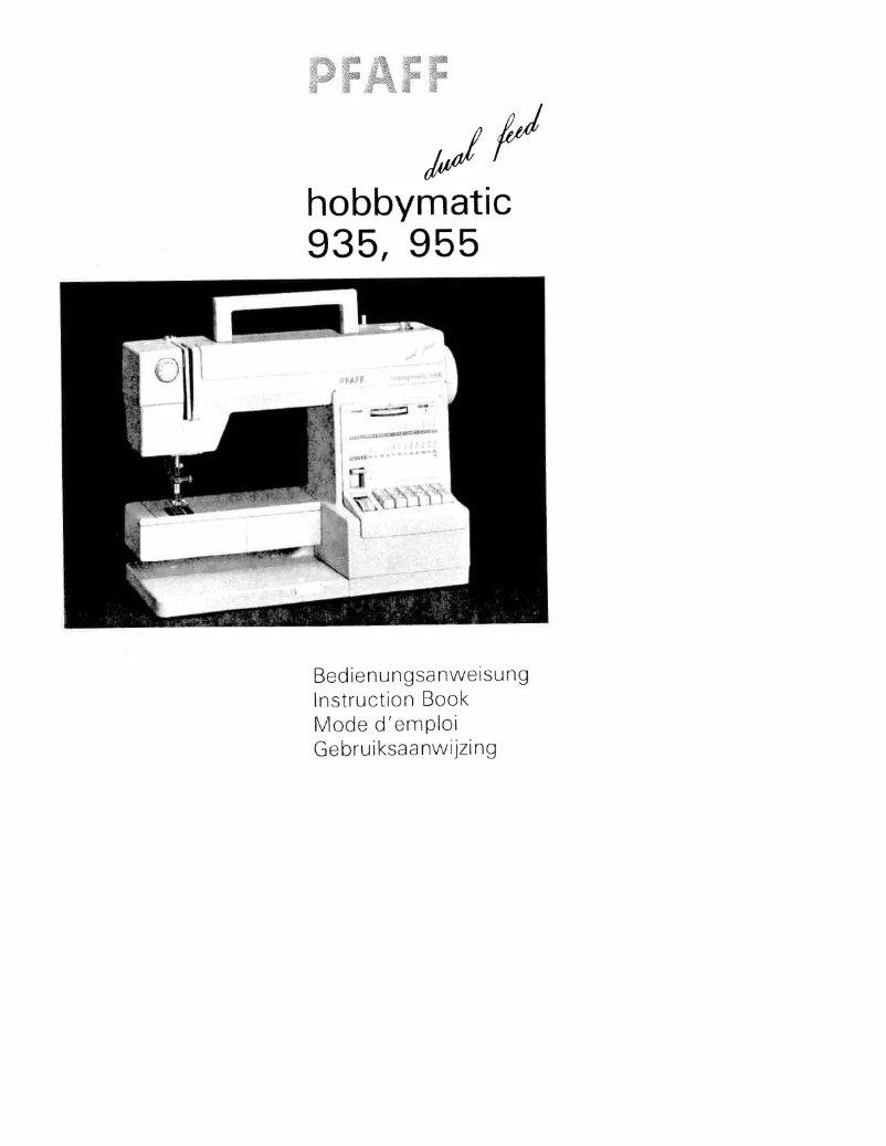 Imagen de la primera página del manual del dispositivo hobbymatic 955
