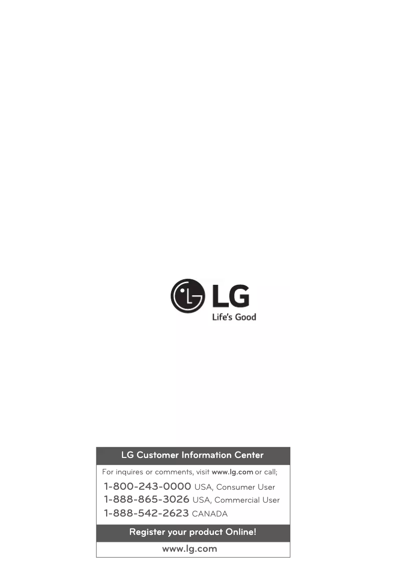 Imagen de la primera página del manual del dispositivo LBN10551PS