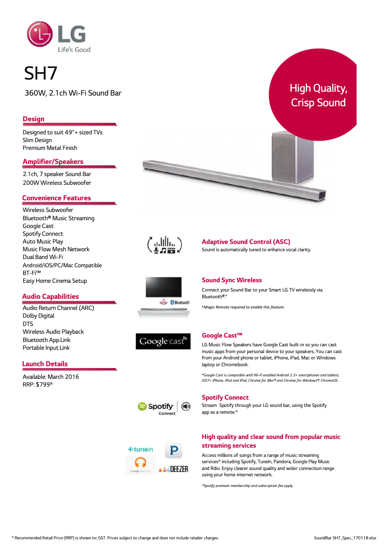 Imagen de la primera página del manual del dispositivo SH7