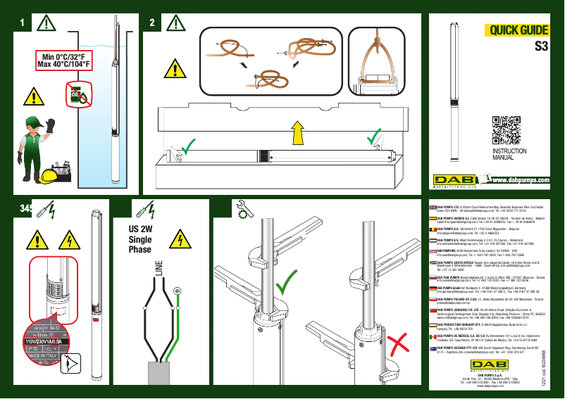Imagen de la primera página del manual del dispositivo S3