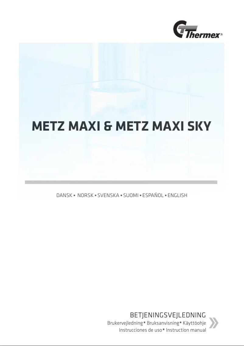Página 1 del manual Manual de usuario Thermex Metz Maxi