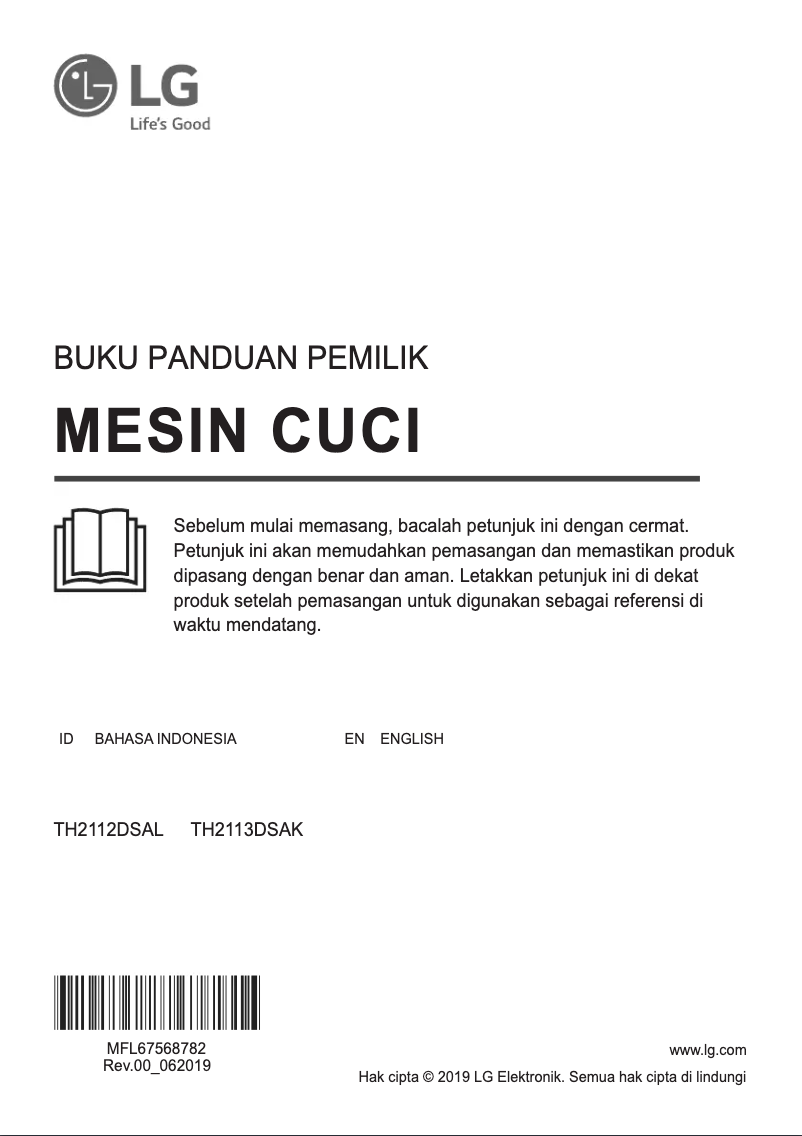 Página nº 1 - Manual de usuario LG TH2112DSAB