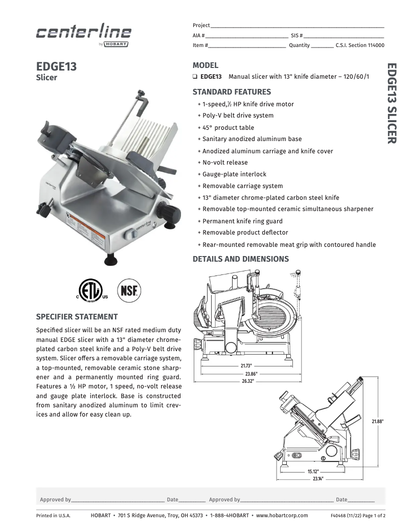 Imagen de la primera página del manual del dispositivo EDGE13