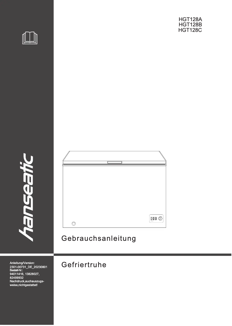 Imagen de la primera página del manual del dispositivo HGT128C