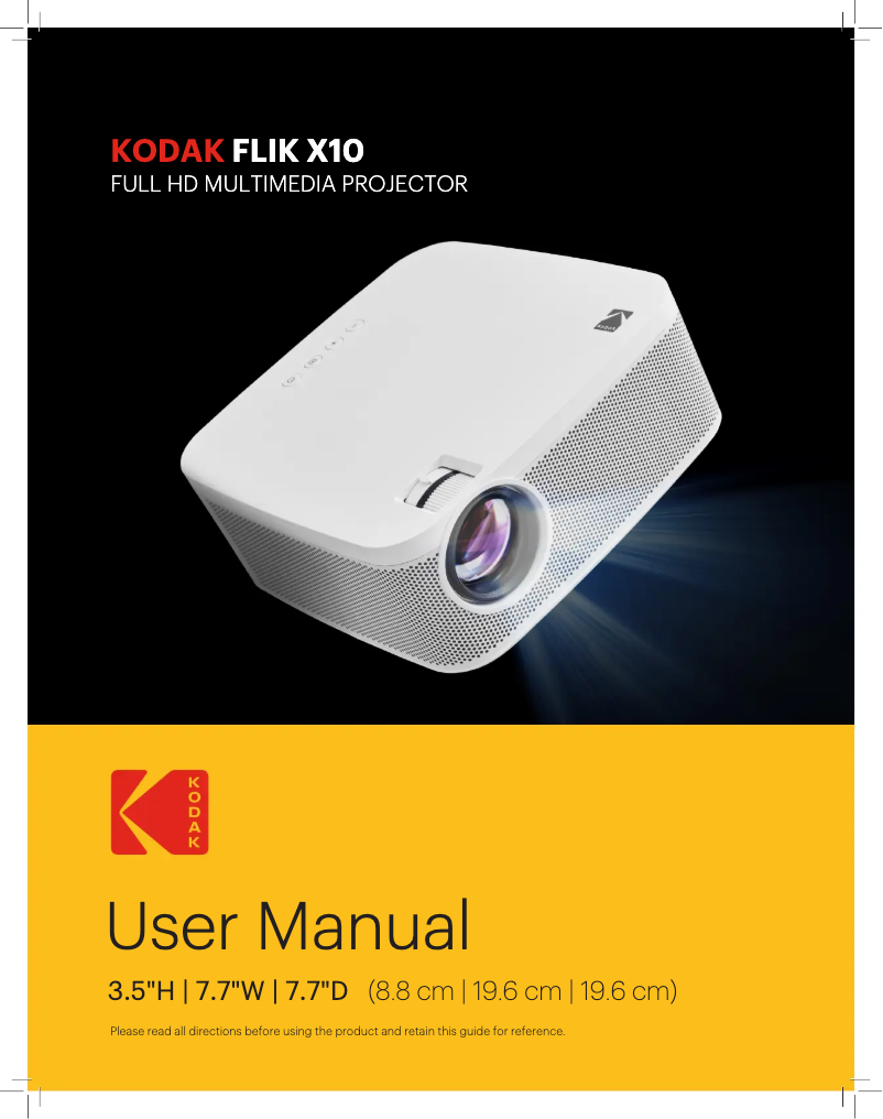 Página nº 1 - Manual de usuario Kodak FLIK X10