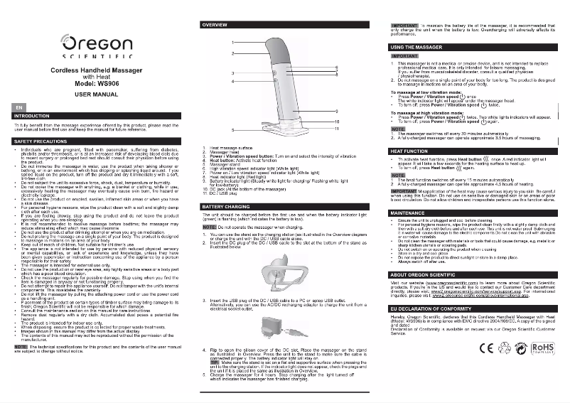 Página 1 del manual Manual de usuario Oregon Scientific WS906
