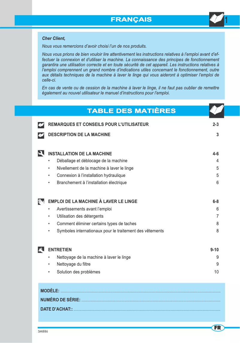 Imagen de la primera página del manual del dispositivo WD7512