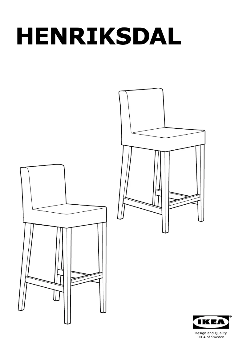 Imagen de la primera página del manual del dispositivo HENRIKSDAL