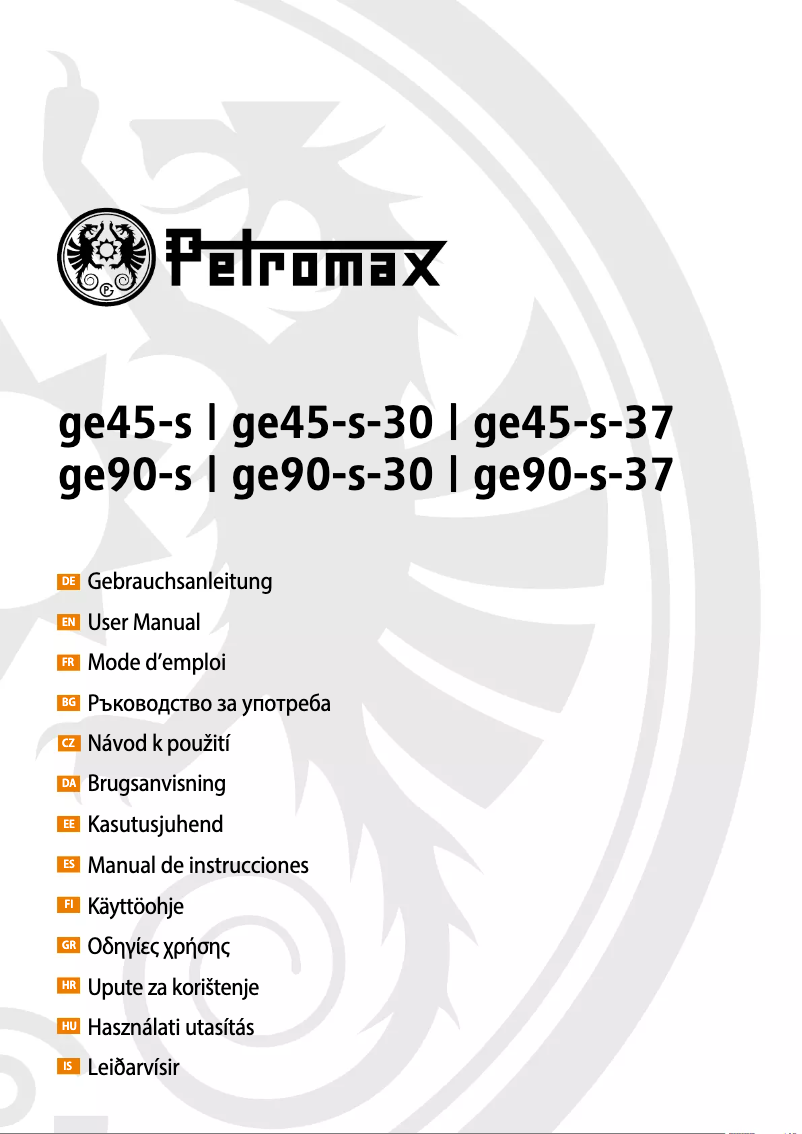 Página 1 del manual Manual de usuario Petromax ge90-s