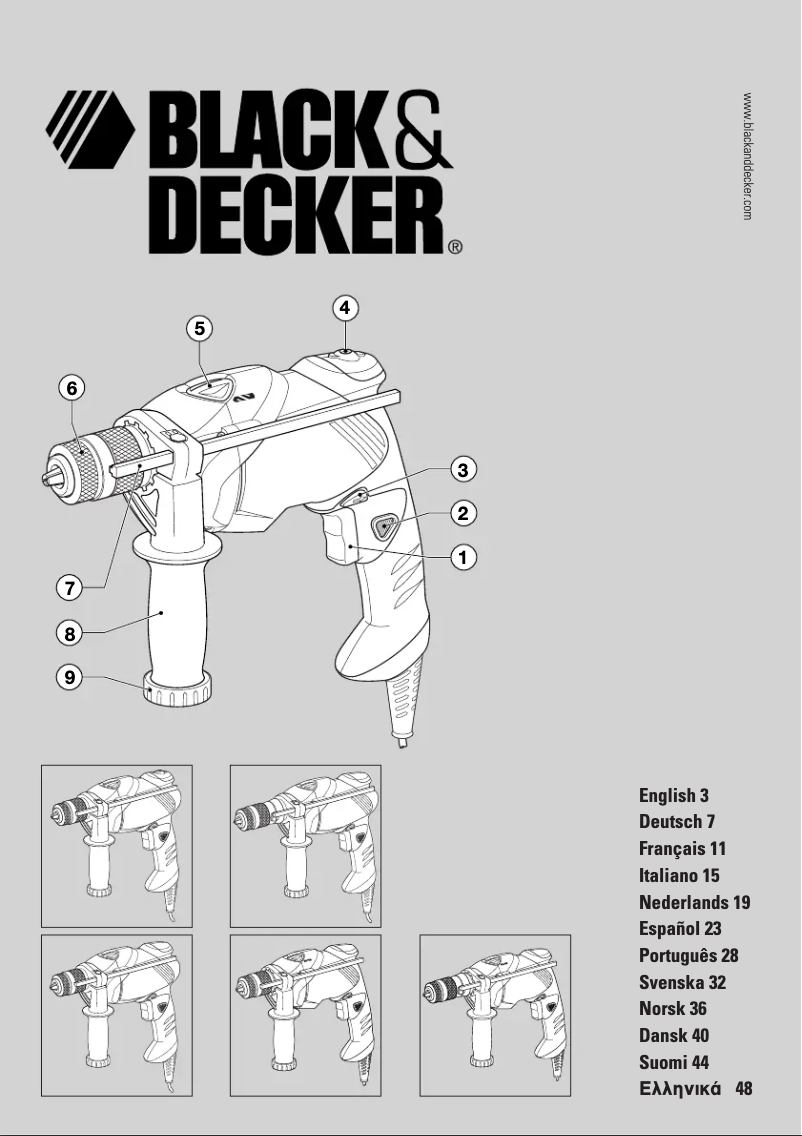 Página 1 del manual Manual de usuario Black & Decker KR60L