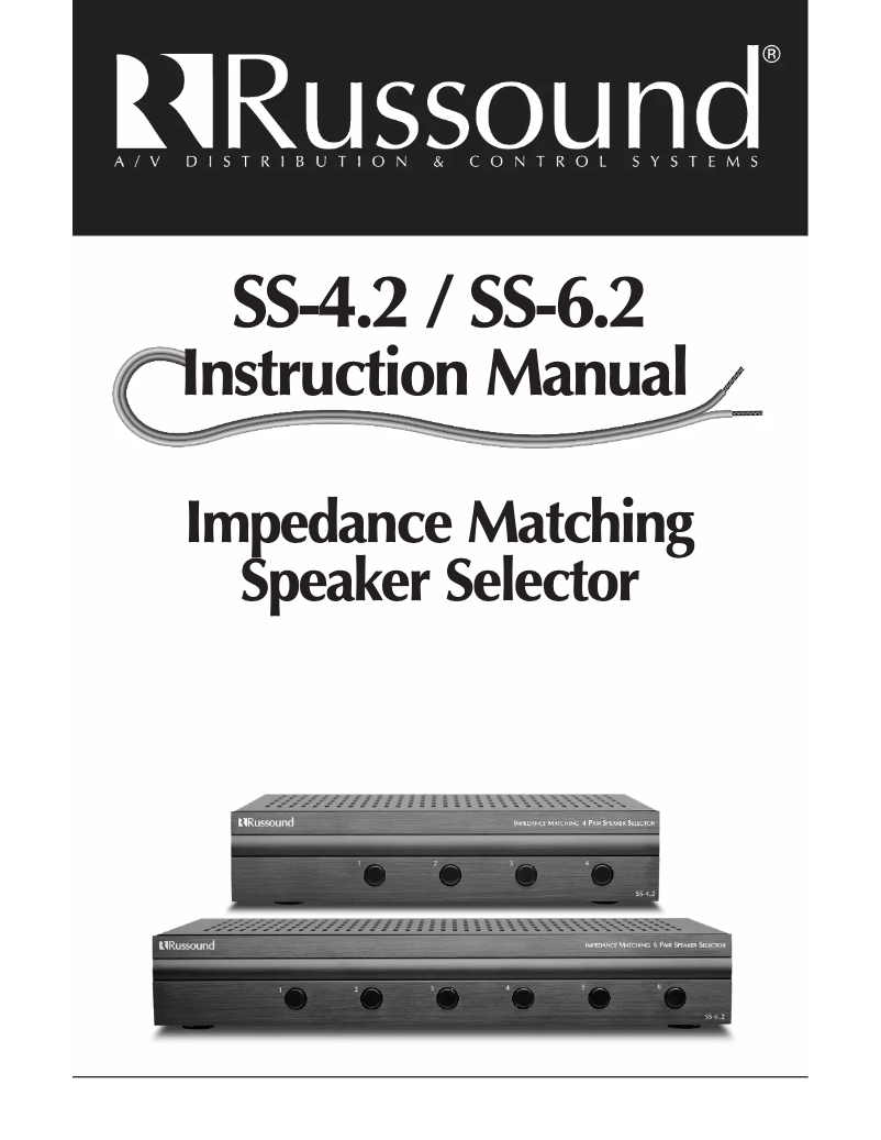 Imagen de la primera página del manual del dispositivo SS-6.2