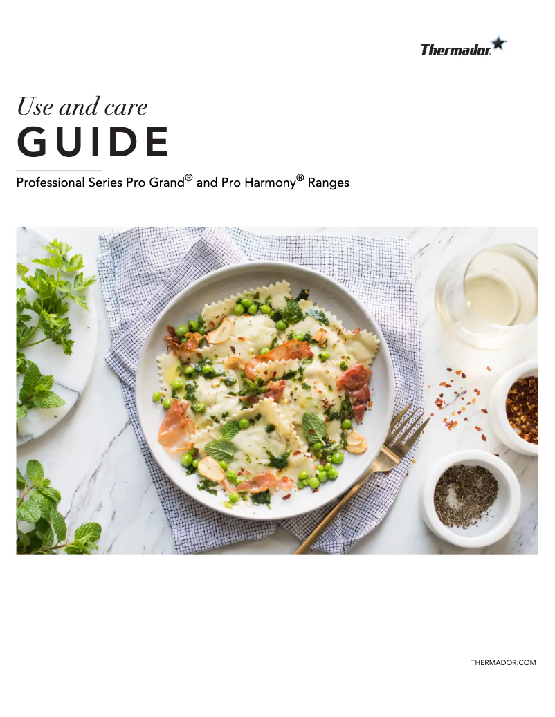 Página 1 del manual Manual de uso y mantenimiento Thermador PRD304WHU