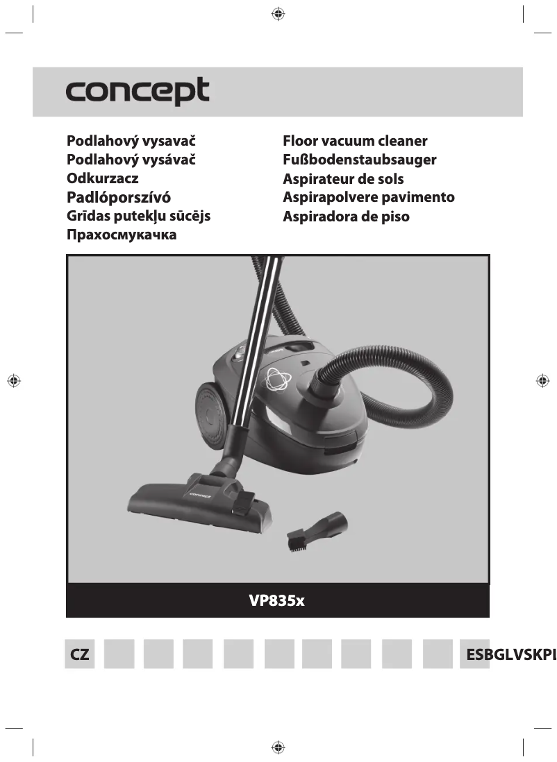 Imagen de la primera página del manual del dispositivo VP8350