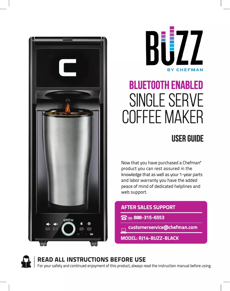 Imagen de la primera página del manual del dispositivo Buzz