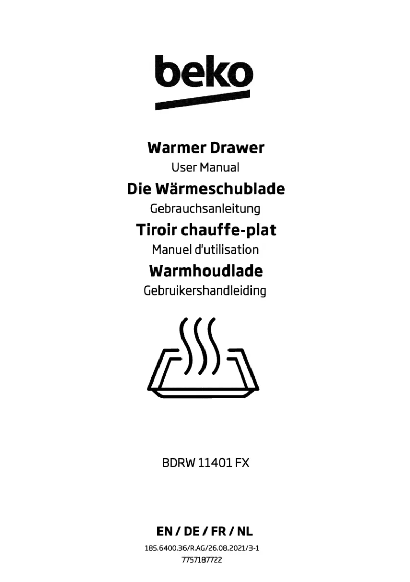 Página nº 1 - Manual de usuario Beko BDRW 11401 FX