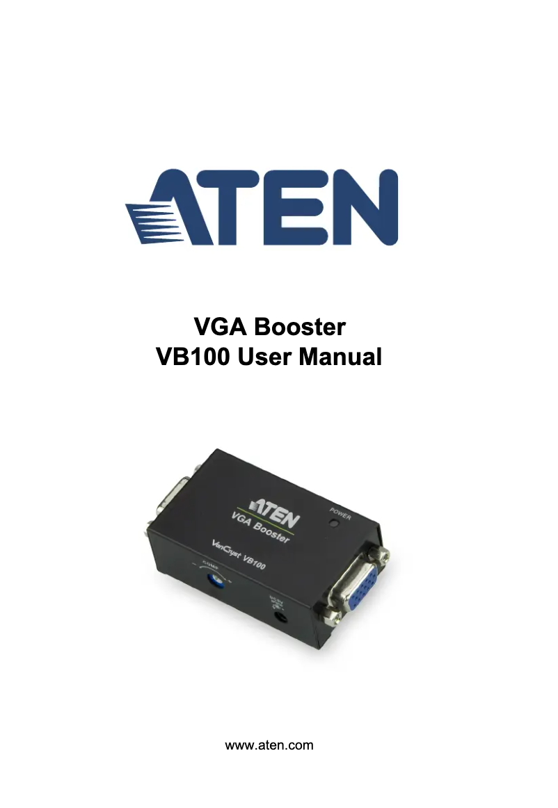 Página nº 1 - Manual de usuario ATen VB100