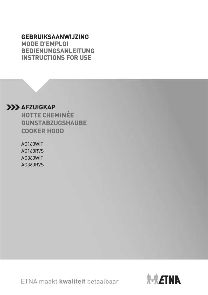 Imagen de la primera página del manual del dispositivo AO160RVS