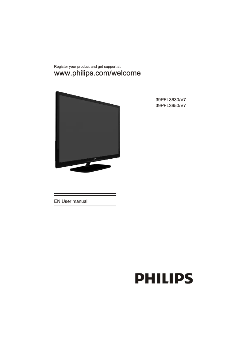 Imagen de la primera página del manual del dispositivo 39PFL3630