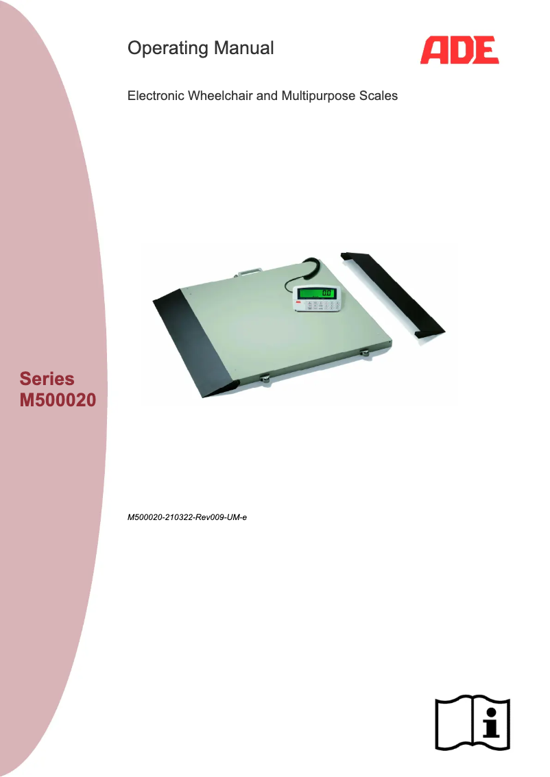 Imagen de la primera página del manual del dispositivo M500020