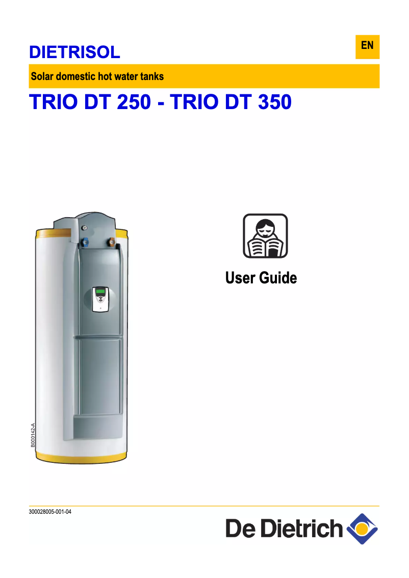 Imagen de la primera página del manual del dispositivo DIETRISOL TRIO DT 350