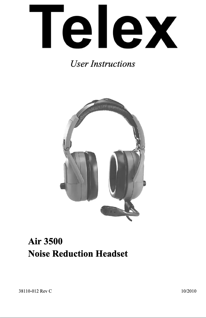 Imagen de la primera página del manual del dispositivo Air 3500