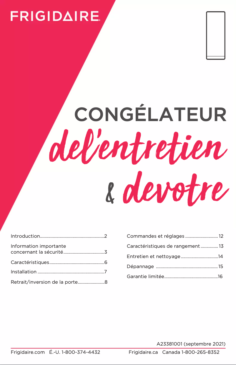 Imagen de la primera página del manual del dispositivo FFUF2021AW