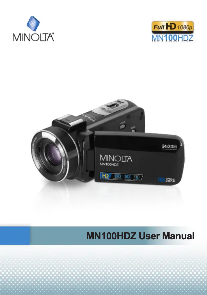 Página 1 del manual Manual de usuario Minolta MN100HDZ