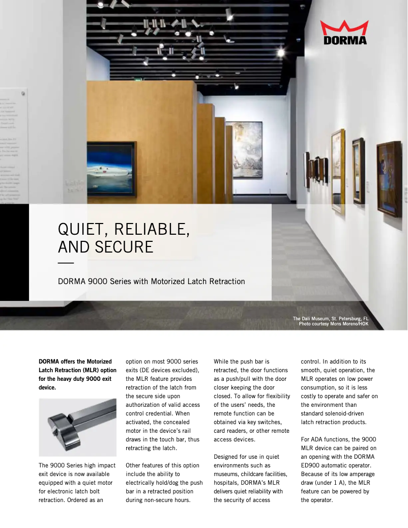 Página 1 del manual Manual de usuario Dormakaba 9000 MLR