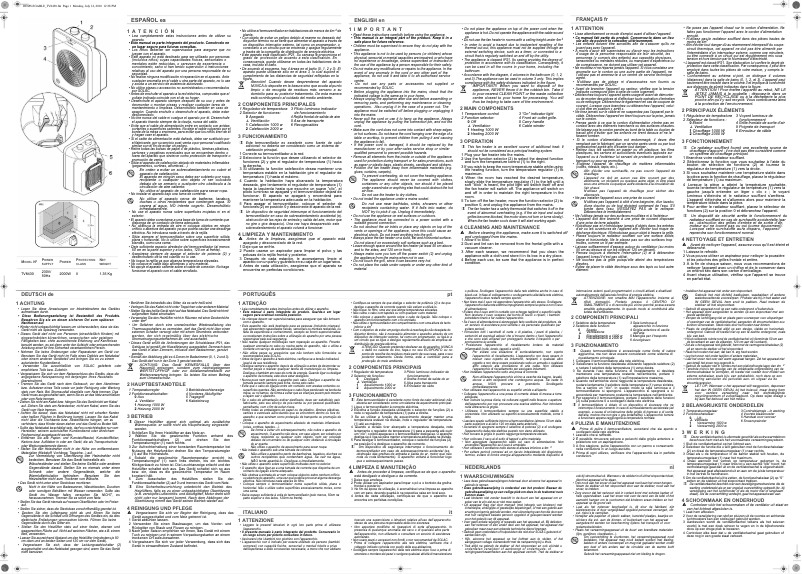 Página 1 del manual Manual de usuario Solac TV 8430