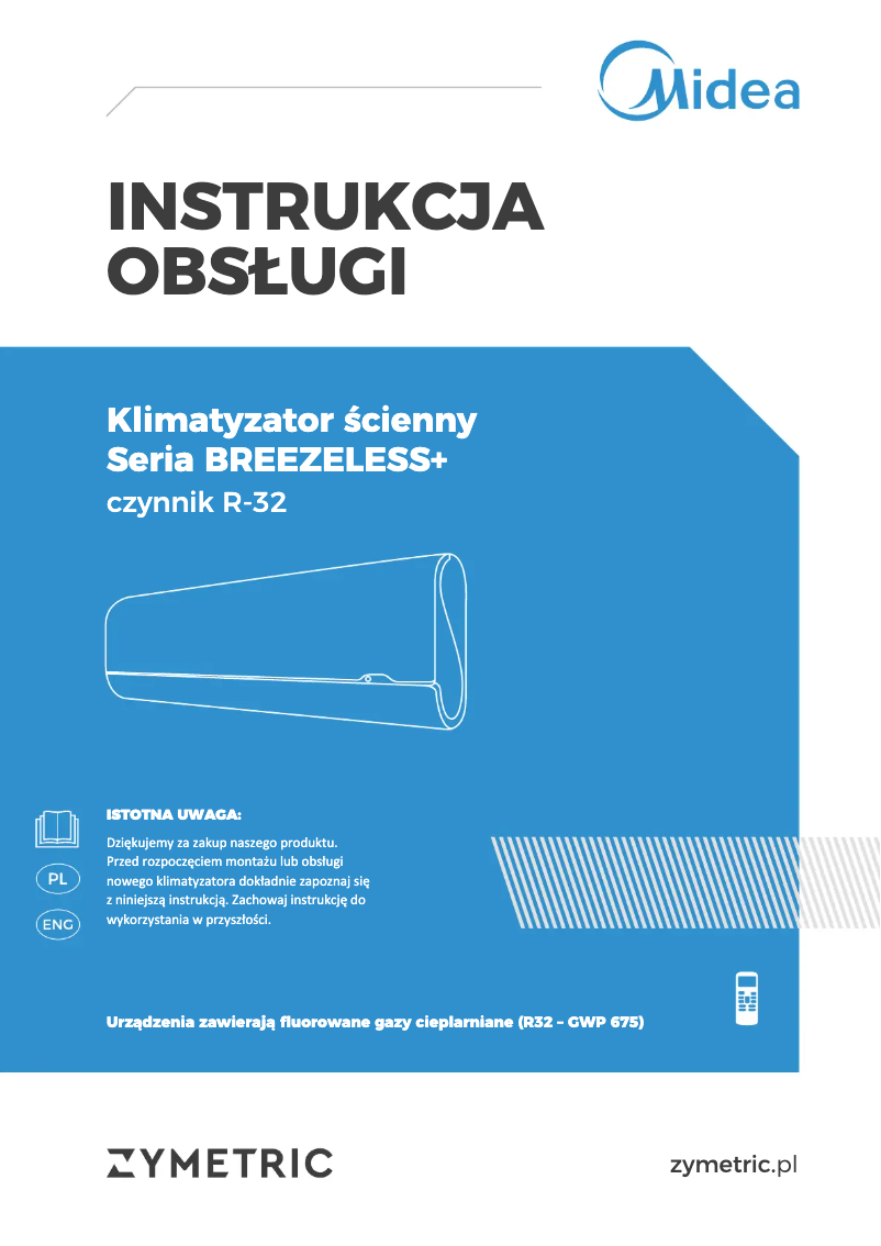 Imagen de la primera página del manual del dispositivo MSFAAU-12HRFN8-QRD6GW