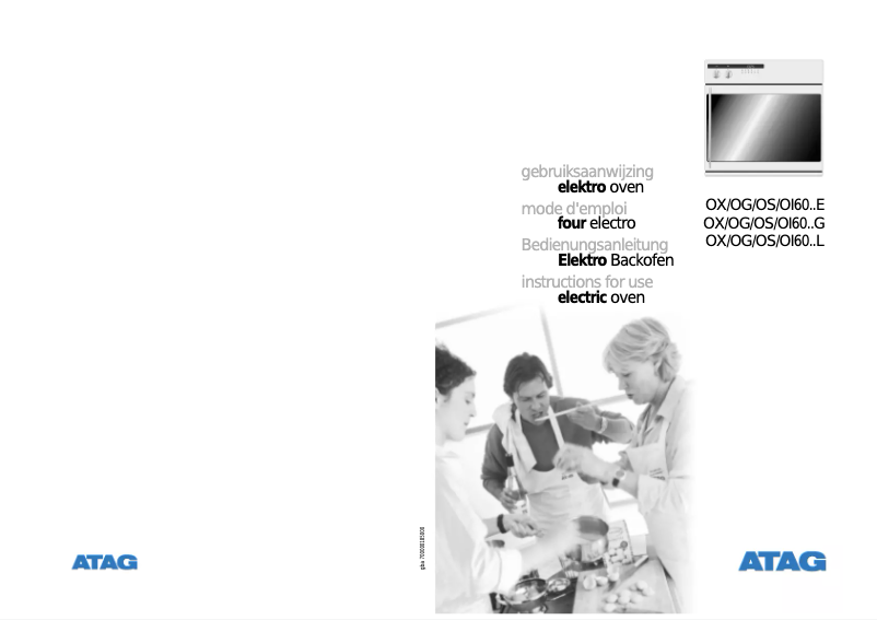 Página 1 del manual Manual de usuario Atag OX6011LL