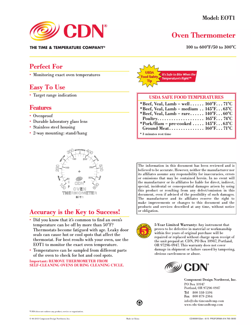 Imagen de la primera página del manual del dispositivo EOT1