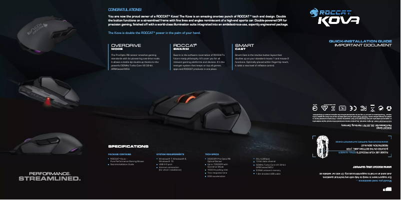 Página nº 1 - Manual de usuario Roccat Kova