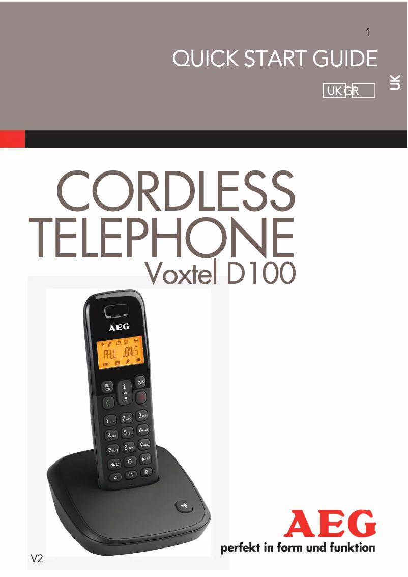 Página 1 del manual Manual de usuario AEG Voxtel D100