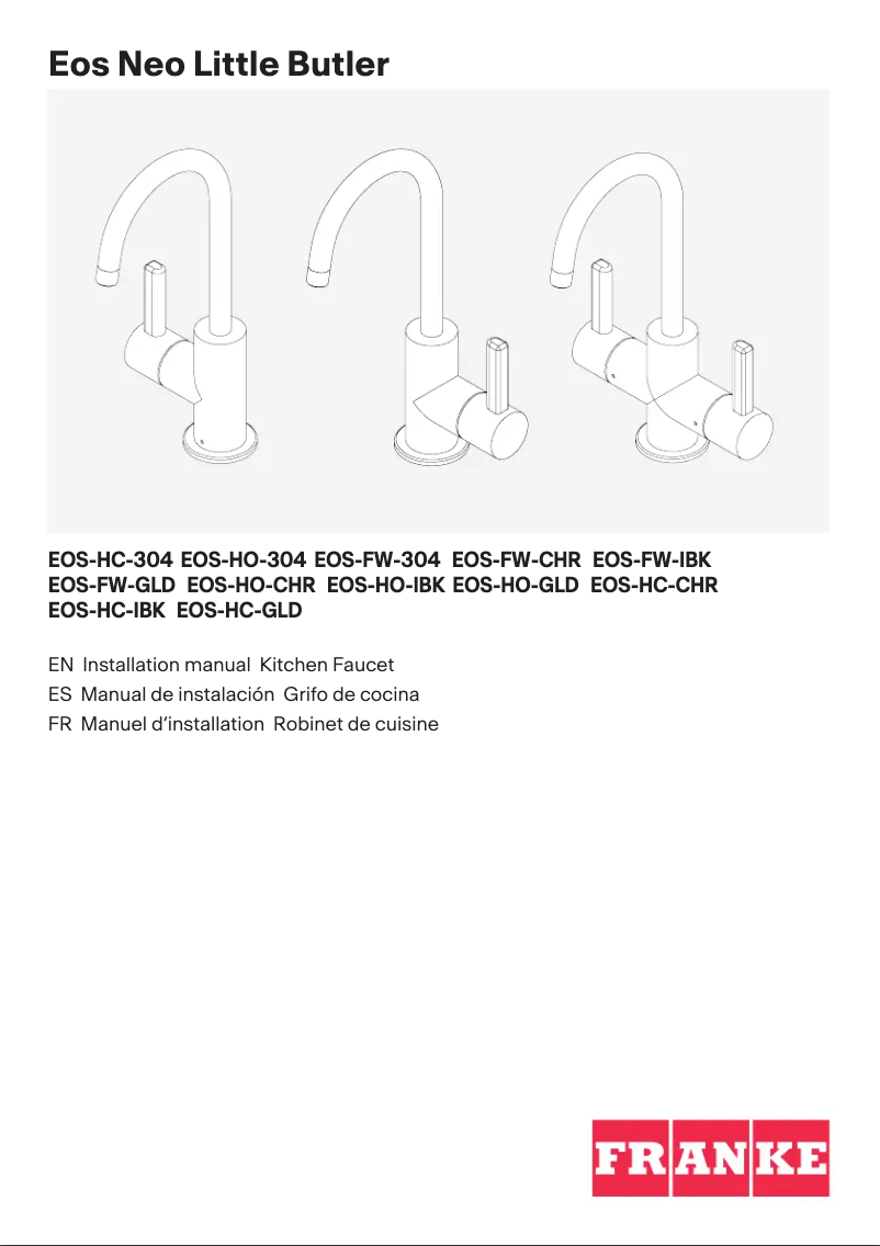 Imagen de la primera página del manual del dispositivo EOS-FW-304