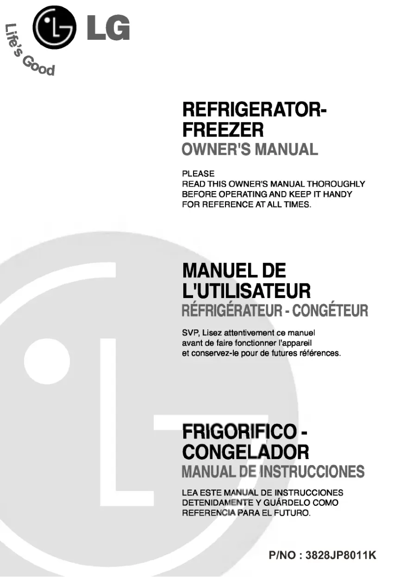 Página 1 del manual Manual de usuario LG GN-292QC