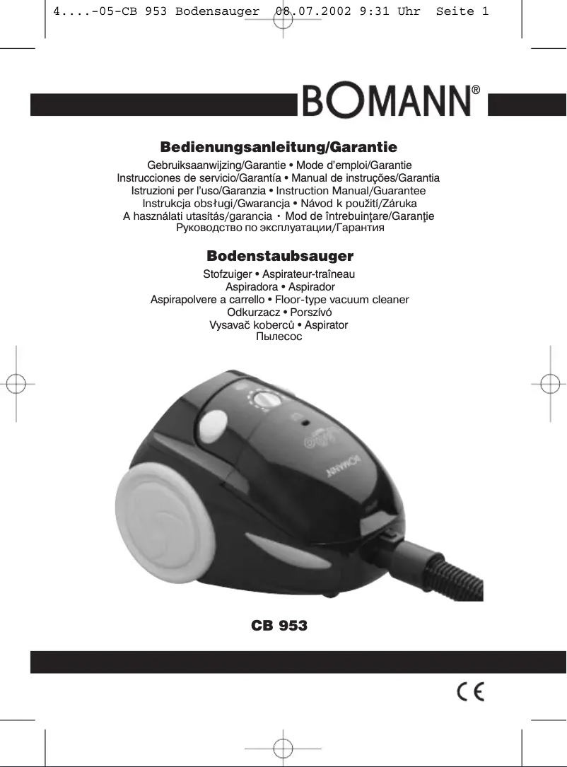 Página 1 del manual Manual de usuario Bomann CB 953