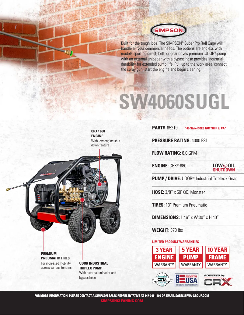 Imagen de la primera página del manual del dispositivo SuperPro SW4060SUGL
