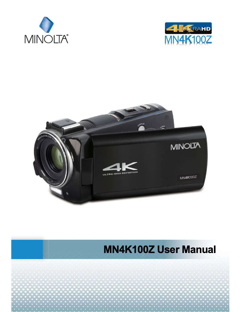 Página 1 del manual Manual de usuario Minolta MN4K100Z