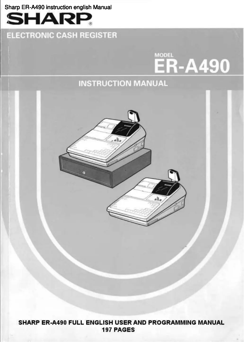 Página 1 del manual Manual de usuario Sharp ER-A490