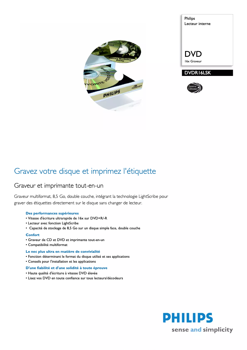 Imagen de la primera página del manual del dispositivo DVDR16LSK