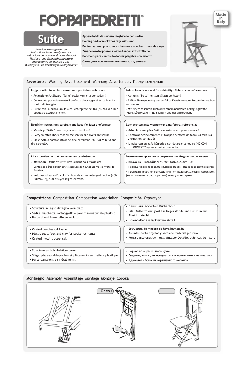 Imagen de la primera página del manual del dispositivo Suite