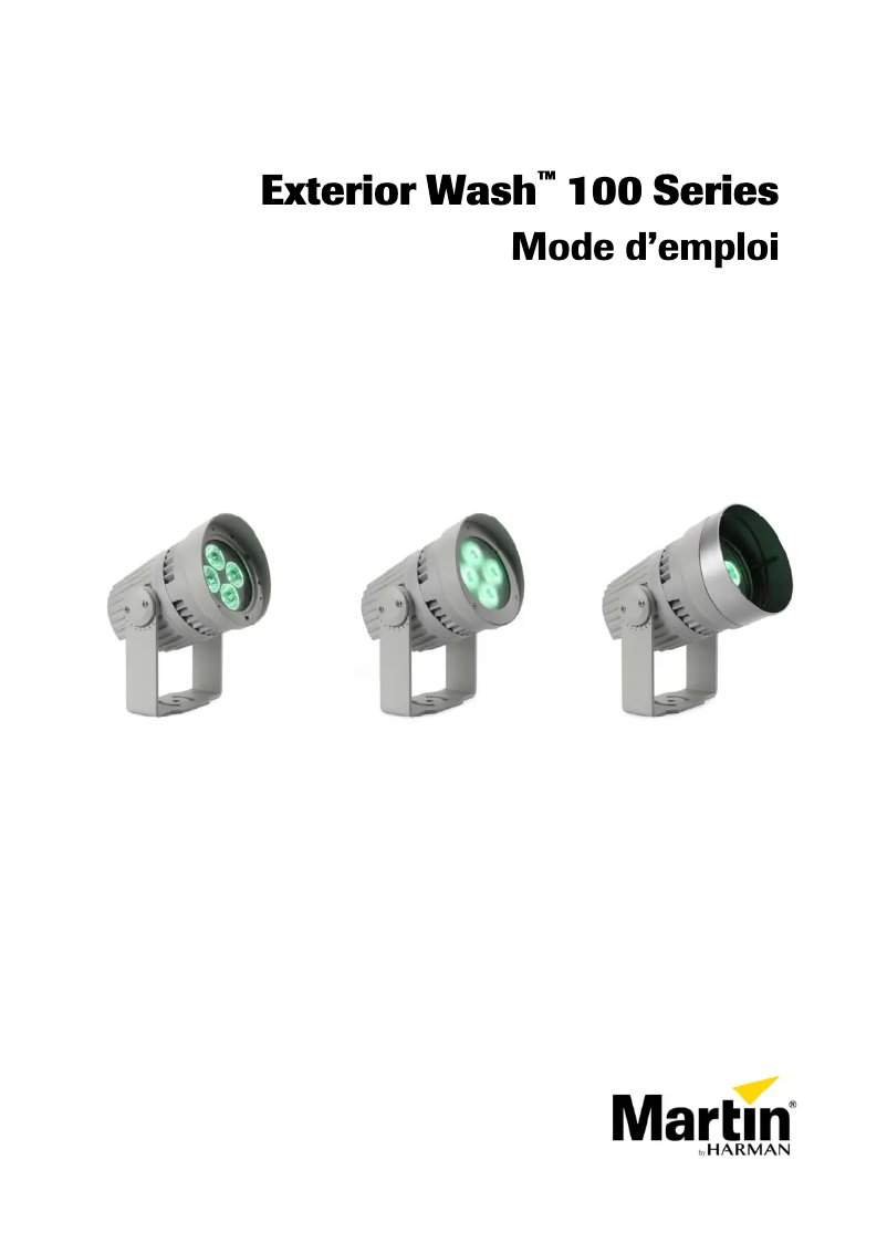 Imagen de la primera página del manual del dispositivo Exterior Wash 110