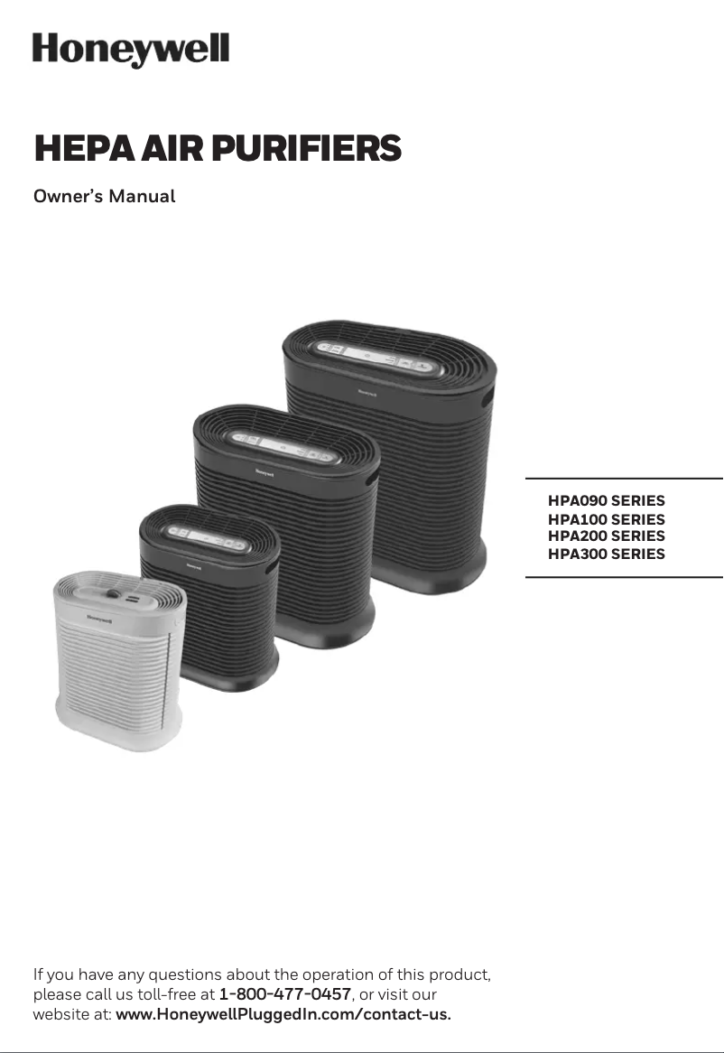 Página nº 1 - Manual de usuario Honeywell HPA104W