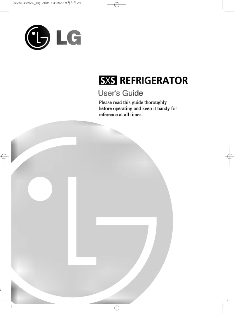 Imagen de la primera página del manual del dispositivo GR-L247QVFA
