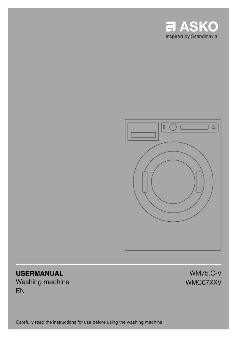 Página 1 del manual Manual de usuario Asko WMC6742V.T