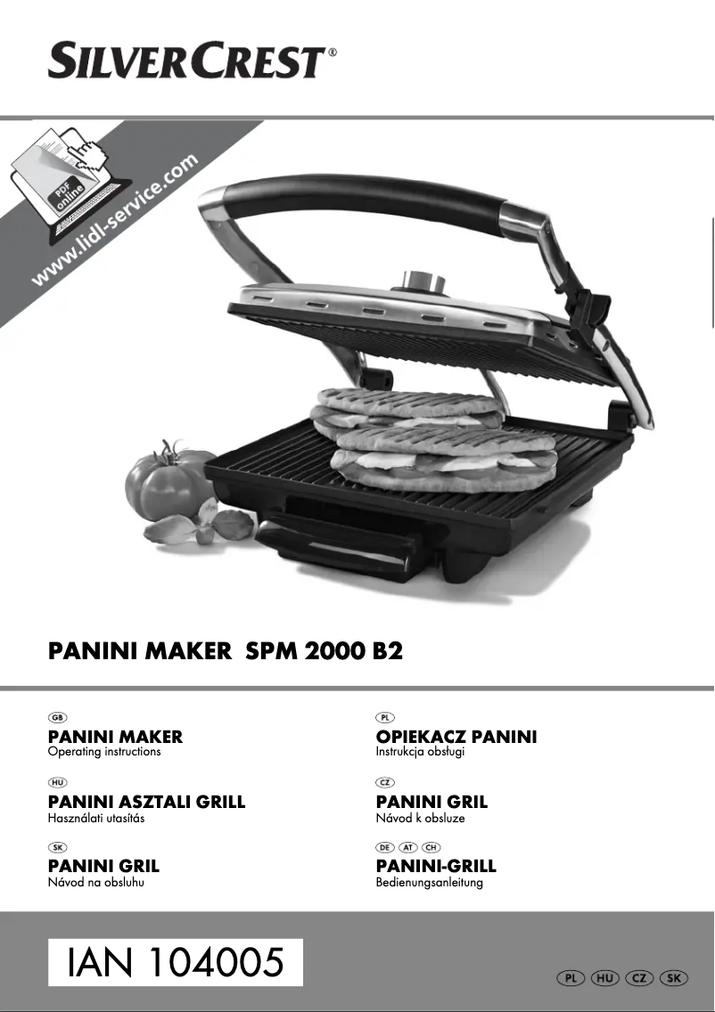 Página 1 del manual Manual de usuario SilverCrest SPM 2000 B2