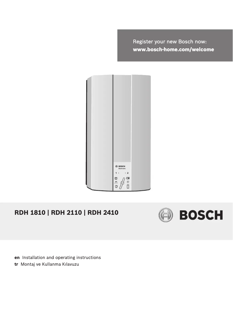 Página 1 del manual Manual de usuario Bosch RDH2110