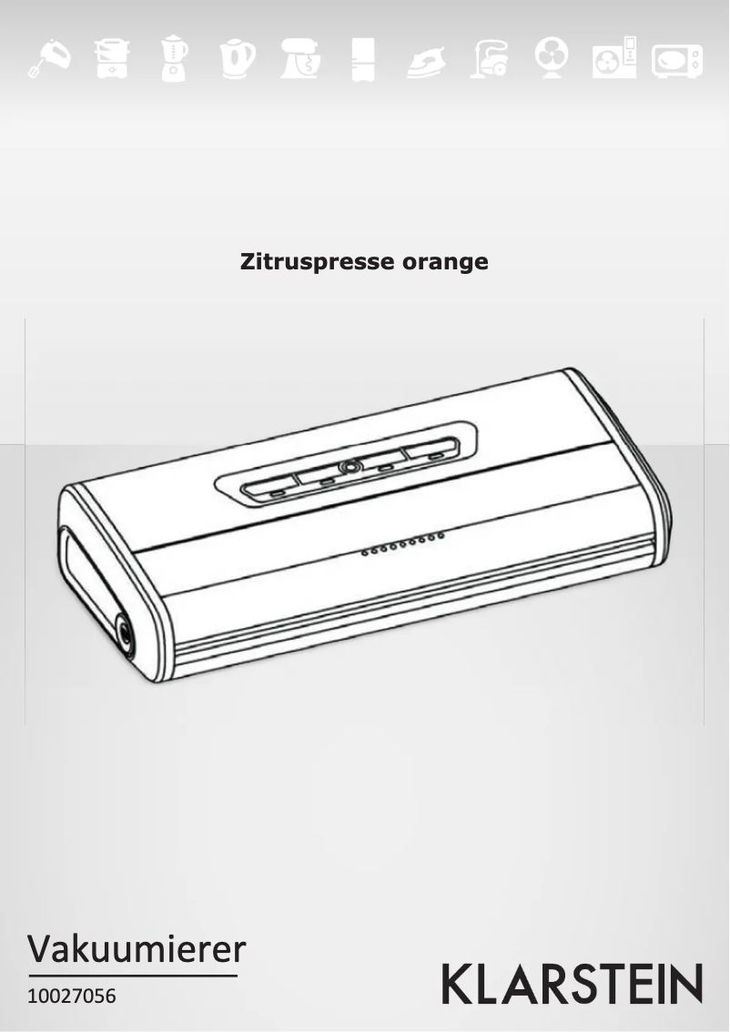 Imagen de la primera página del manual del dispositivo Foodlocker