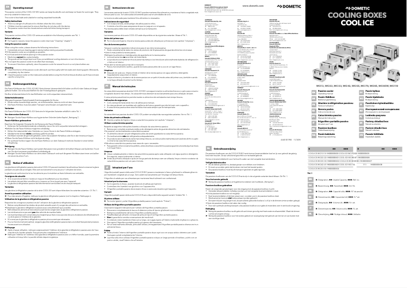 Página 1 del manual Manual de usuario Dometic WCI 55